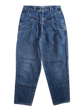 Vintage 80s 90s Calvin Klein Pleated Mom Jeans, High Waisted size 28/7
